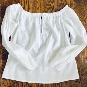 Theory white blouse top size S